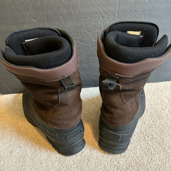 Kamik Montana2 Waterproof Thinsulate Boots Men's Size 13 Brown Suede - Picture 4 of 11